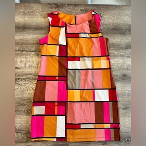 Beautiful Worthington Sheath Dress In Fall Colors-Size L, In Like New Condition